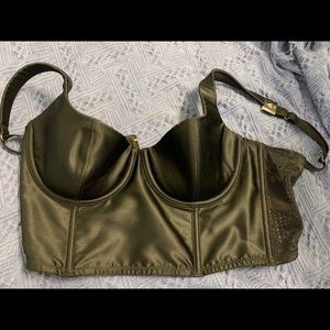 Black satin Victoria secret corset, NWOT